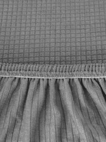 1 Pc Small Size Elastic Water Resistant Round Pouf/Ottoman Cover, For Living Room & Dining Room