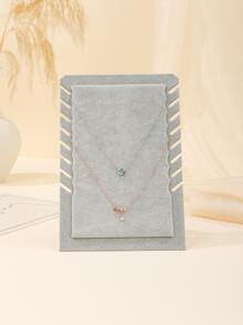 1 giá đựng đồ trang sức trơn - Xám - Xem 1