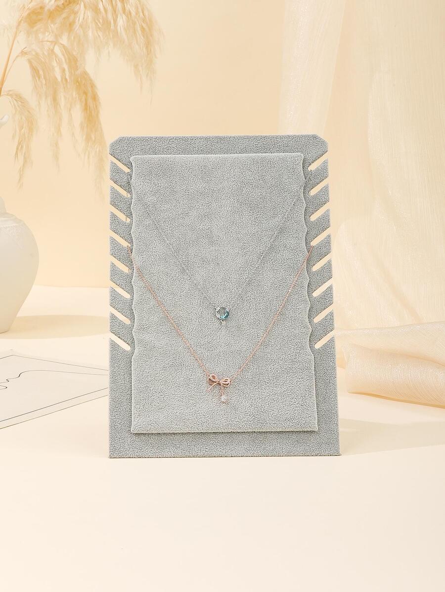 1 giá đựng đồ trang sức trơn - Xám - Xem 1