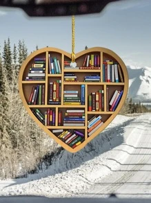 1pc Heart Design Wall Hanging - Yellow - View 4