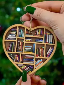 1pc Heart Design Wall Hanging - Yellow - View 1