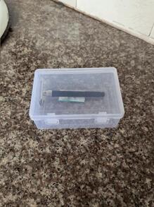 1 pieza Caja de almacenamiento portátil para maquinilla de afeitar de 14,4x4,7 cm, estuche transparente para afeitadora de hombré para viajes - transparente - Ver 6