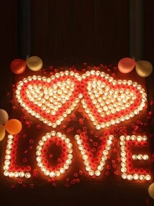 10入組白色無煙持久燃燒石蠟茶蠟燭，迷你祈願燭，適用於家庭、節日、婚禮、派對、餐桌、萬聖節、聖誕節、游泳池和緊急情況 - 紫色 - 查看 5