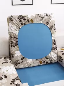 1入組花卉圖案彈性沙發套