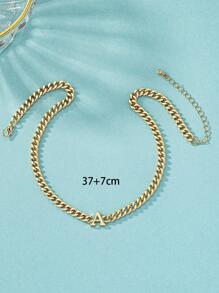 1入組時尚字母吊墜項鍊適合女士日常裝飾