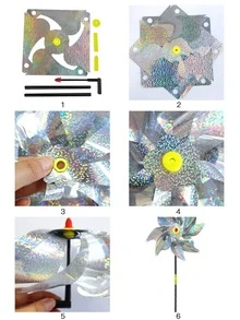 1 pieza Signo de jardín diseño Signo de jardín diseño Signo de jardín - Plateado - Ver 5