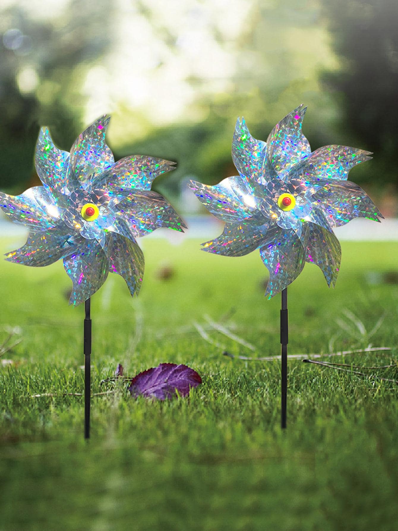 1 pieza Signo de jardín diseño Signo de jardín diseño Signo de jardín - Plateado - Ver 1