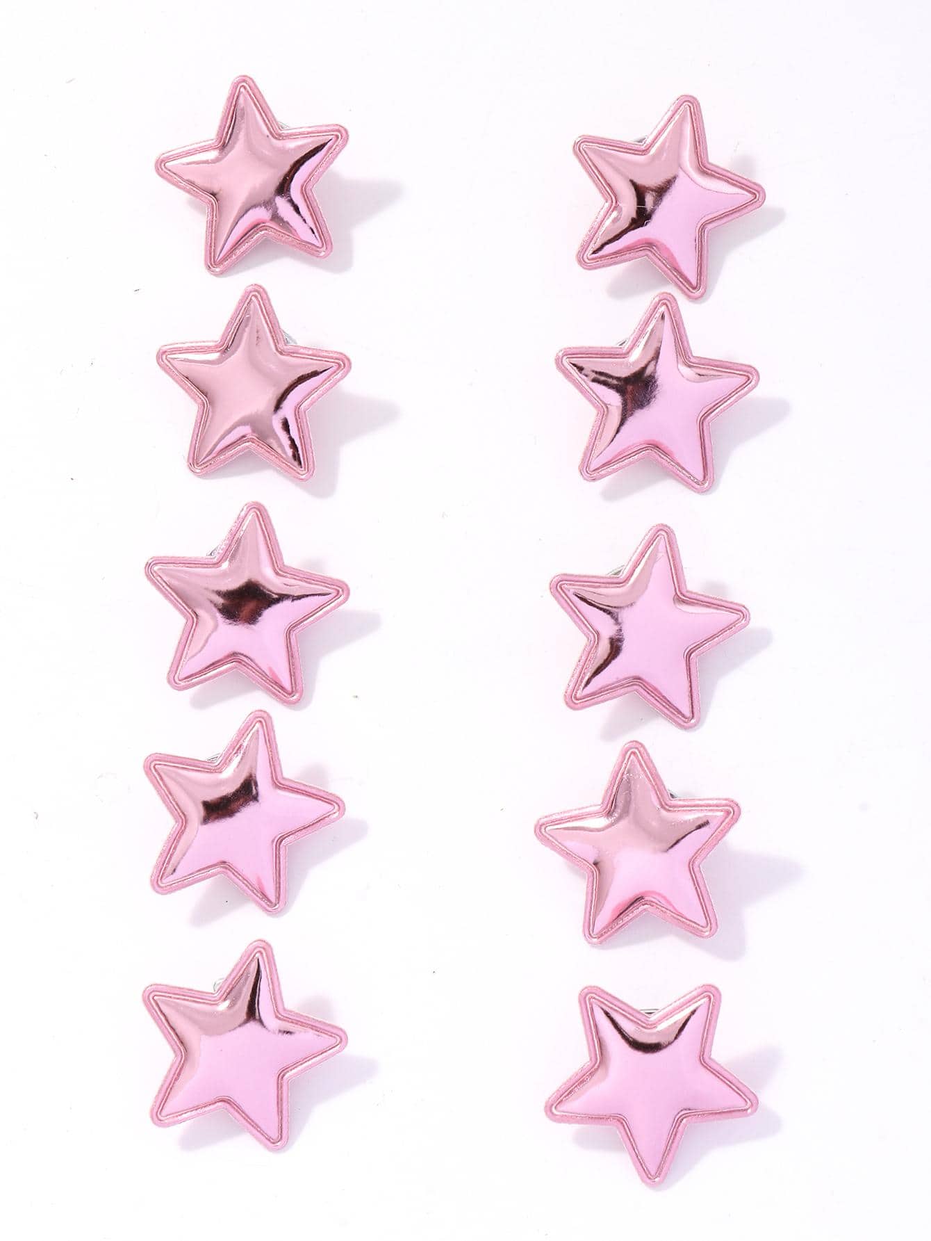 10 chiếc kẹp tóc thiết kế ngôi sao - Hồng - Xem 1