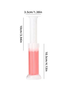 1pc Toilet Deodorant, Household Toilet Petal Shaped Toilet Cleaning Gel, Toilet Cleaner,Back To School Supplies - Pink - View 2