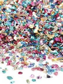 1pack 2-4mm 45g/Pack Fashionable Art Crushed Glass Nail Asymmetrical Glass Sand DIY Jewelry Accessory For Women For DIY Jewelry Making