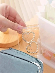 20入組/套PVC首飾類收納極簡透明首飾袋套裝 - 無色 - 查看 4