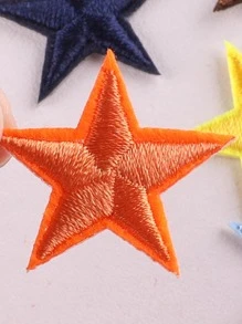 33 Cái/bộ Hình Ngôi Sao Sắt-Trên Miếng Dán Sáng Tạo Polyester Tự Làm Quần Áo Phụ Kiện May Vá - Nhiều màu - Xem 3