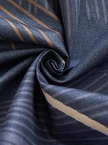 3入組/套銀杏葉圖案藍色床笠套裝1入組床笠和2入組枕套現代面料床笠套裝適合所有季節 - 深灰色 - 查看 6