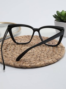 1 chiếc kính mát gọng rộng mắt mèo dùng hàng ngày - màu đen - Xem 6