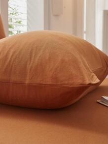 2 chiếc Vỏ gối chắc chắn No Fill Gối màu cam Đơn giản cho phòng ngủ - trái cam - Xem 5