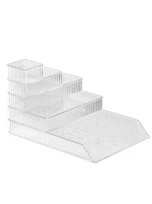 1pc Clear Bathroom Storage Box