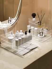 1pc Clear Bathroom Storage Box