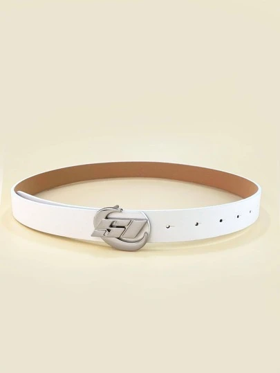 Moon & Letter Buckle Belt