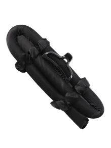 柔軟捲髮棒工具4入組黑色捲髮器用於頭髮造型