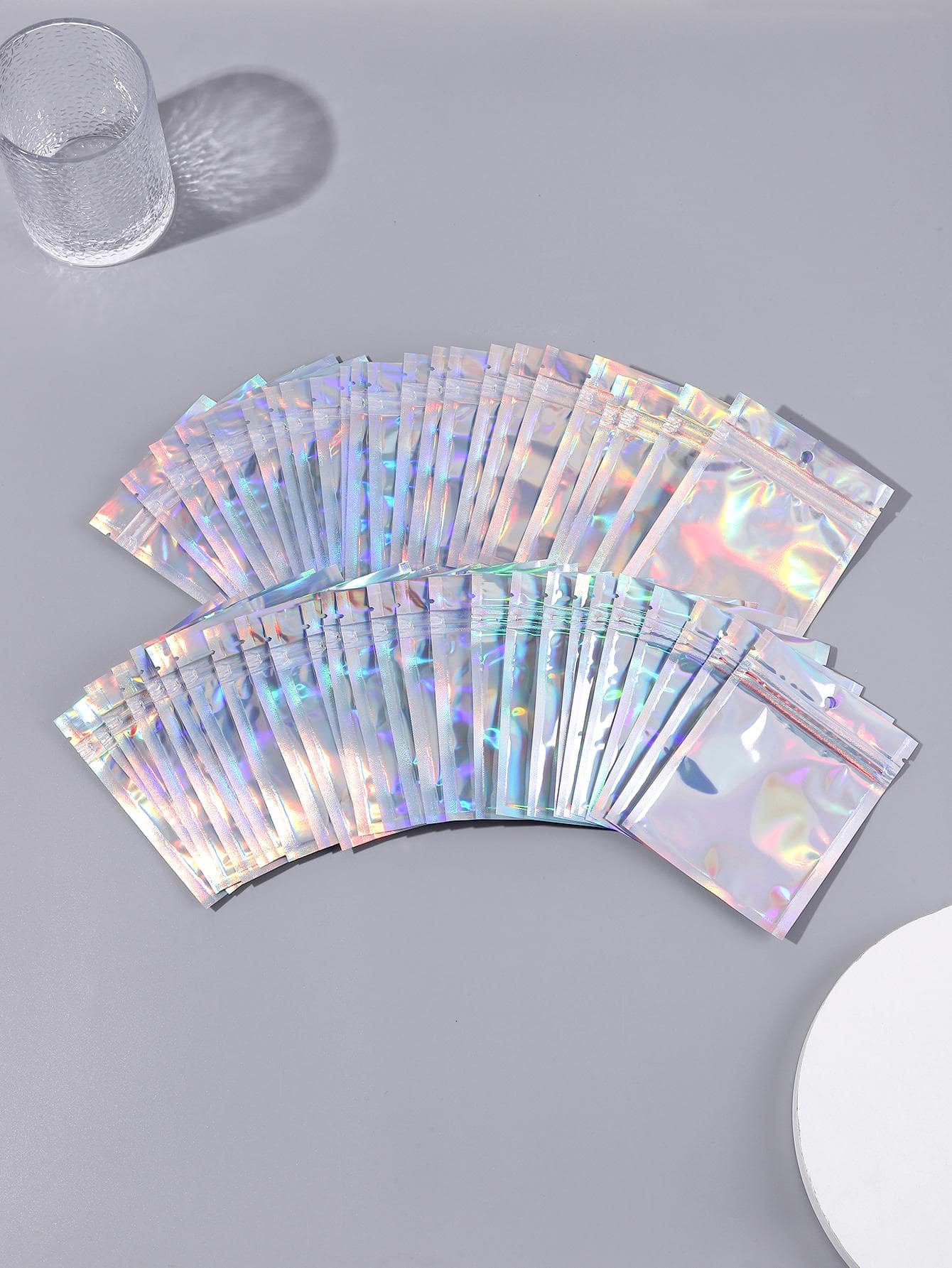 50 Cái/bộ Túi Đựng Đồ Trang Sức Hình Ba Chiều Thời Trang Dành Cho Nữ Dành Cho Người Tổ Chức Trang Sức - Nhiều màu - Xem 1