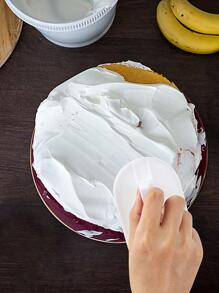 1pc Plastic Cake Smoother - White - View 3