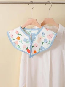 1 Pc Tulip Pattern Women Detachable Collar, Women Scarf