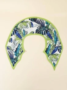 1pc Leaf Patterned Women's Detachable Collar Shawl - Multicolor - View 4