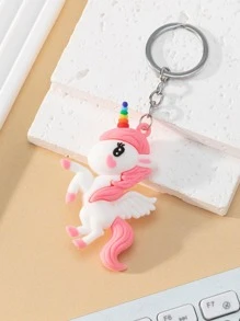 1 móc khóa nữ Unicorn Charm dễ thương, cho cuộc sống hàng ngày - Nhiều màu - Xem 2