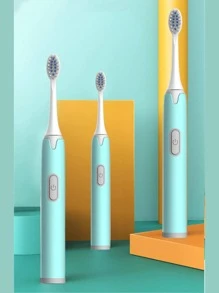 1pc Electric Toothbrush & 3pcs Brush Head - Blue - View 9