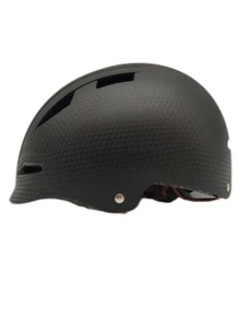 1pc Adjustable Breathable Bicycle Helmet - Black - View 3