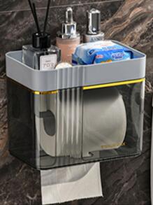 1pc Wall Mounted Tissue Storage Box Bathroom Decor Fall Decor