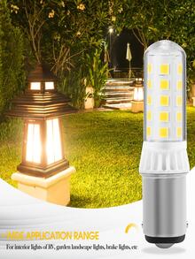 Yucclim 2packs 3W Ba15D Led Bayonet Bulb Dimmable 1004 Led Bulb Bay15D -Alr12 1076 1130 1176- Double Contact Base Ac12V-Dc12-24V Warm White - Orange - View 6