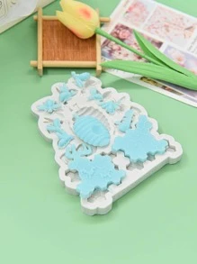 1pc Rabbit & Egg Design DIY Silicone Mold - Light Grey - View 2