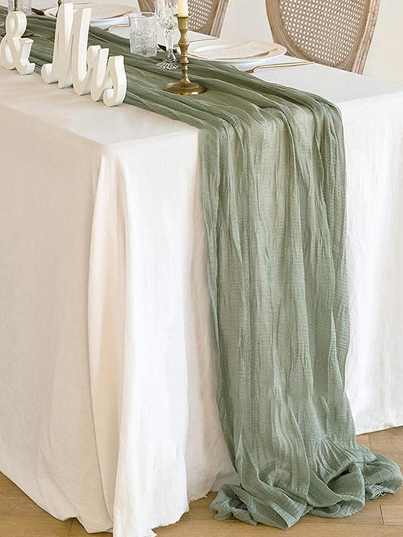 1pc Solid Table Runner SHEIN USA