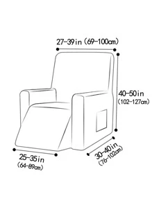 1 Bộ Lá Jacquard Ghế Bẹp Đầu Bọc, Polyester Hiện Đại Ghế Bẹp Đầu Co Giãn Bọc Ghế Sofa Cho Gia Đình - Màu be - Xem 4