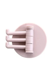 1个可旋转墙钩 浴室 浴室配件 浴室工具 - 粉色 - 查看 5