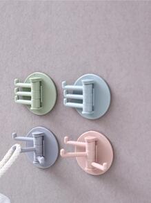 1个可旋转墙钩 浴室 浴室配件 浴室工具 - 粉色 - 查看 4