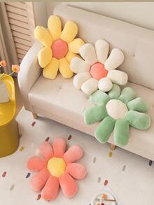 Gối trang trí thiết kế hoa 1 cái - màu xanh lá - Xem 2