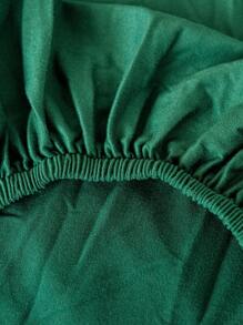 1入家用奶絲單色簡約彈性全覆蓋沙發套，通用四季適用且防汙防塵 - 墨綠色 - 查看 6