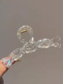 3 peças/1 peça Clipe de Coque de Garra de Sereia, Presilha de Cabelo, Acessórios de Cabelo Transparentes Superdimensionados, Presilhas de Cabelo, Grampos de Cabelo, Clipes de Cabelo, Clipes de Cabelo, Clipes de Cabelo, Material Escolar, Clipe de Garra para Roupas de Outono e Inverno de Faculdade, Roupas de Verão, Férias, Mulher, Festival, Festa - Multicolorido - Visão 6