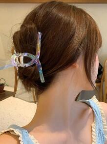 3 peças/1 peça Clipe de Coque de Garra de Sereia, Presilha de Cabelo, Acessórios de Cabelo Transparentes Superdimensionados, Presilhas de Cabelo, Grampos de Cabelo, Clipes de Cabelo, Clipes de Cabelo, Clipes de Cabelo, Material Escolar, Clipe de Garra para Roupas de Outono e Inverno de Faculdade, Roupas de Verão, Férias, Mulher, Festival, Festa - Multicolorido - Visão 2