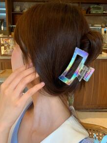 3 peças/1 peça Clipe de Coque de Garra de Sereia, Presilha de Cabelo, Acessórios de Cabelo Transparentes Superdimensionados, Presilhas de Cabelo, Grampos de Cabelo, Clipes de Cabelo, Clipes de Cabelo, Clipes de Cabelo, Material Escolar, Clipe de Garra para Roupas de Outono e Inverno de Faculdade, Roupas de Verão, Férias, Mulher, Festival, Festa - Multicolorido - Visão 4