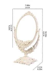 1pc Vintage Design Decoration Mirror Best Gifts Birthday Graduation - Apricot - View 4