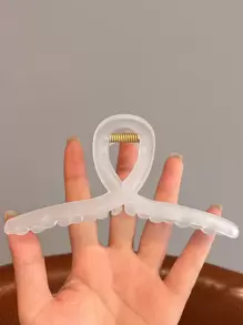 4/1 cái Kẹp tóc nhựa răng đơn cỡ lớn màu xám mờ/đen 4,33 inch dành cho nữ, Phụ kiện tóc thời trang đa năng đơn giản thanh lịch để đeo hàng ngày, thường ngày, tiệc tùng, đi làm, nghỉ mát, rửa mặt, trang điểm, phối quần áo, tai mèo, kẹp tóc, kẹp móng vuốt, kẹp tóc hàm, nơ cài tóc thu đông - Nhiều màu - Xem 7