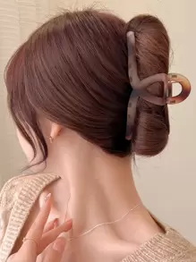 4/1 cái Kẹp tóc nhựa răng đơn cỡ lớn màu xám mờ/đen 4,33 inch dành cho nữ, Phụ kiện tóc thời trang đa năng đơn giản thanh lịch để đeo hàng ngày, thường ngày, tiệc tùng, đi làm, nghỉ mát, rửa mặt, trang điểm, phối quần áo, tai mèo, kẹp tóc, kẹp móng vuốt, kẹp tóc hàm, nơ cài tóc thu đông - Nhiều màu - Xem 4