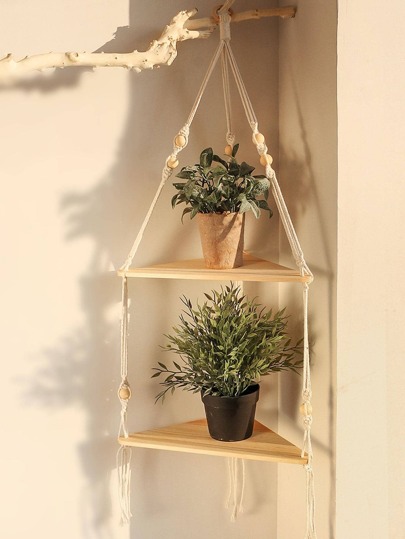 1pc 2 Layers Wall Hanging Storage Rack