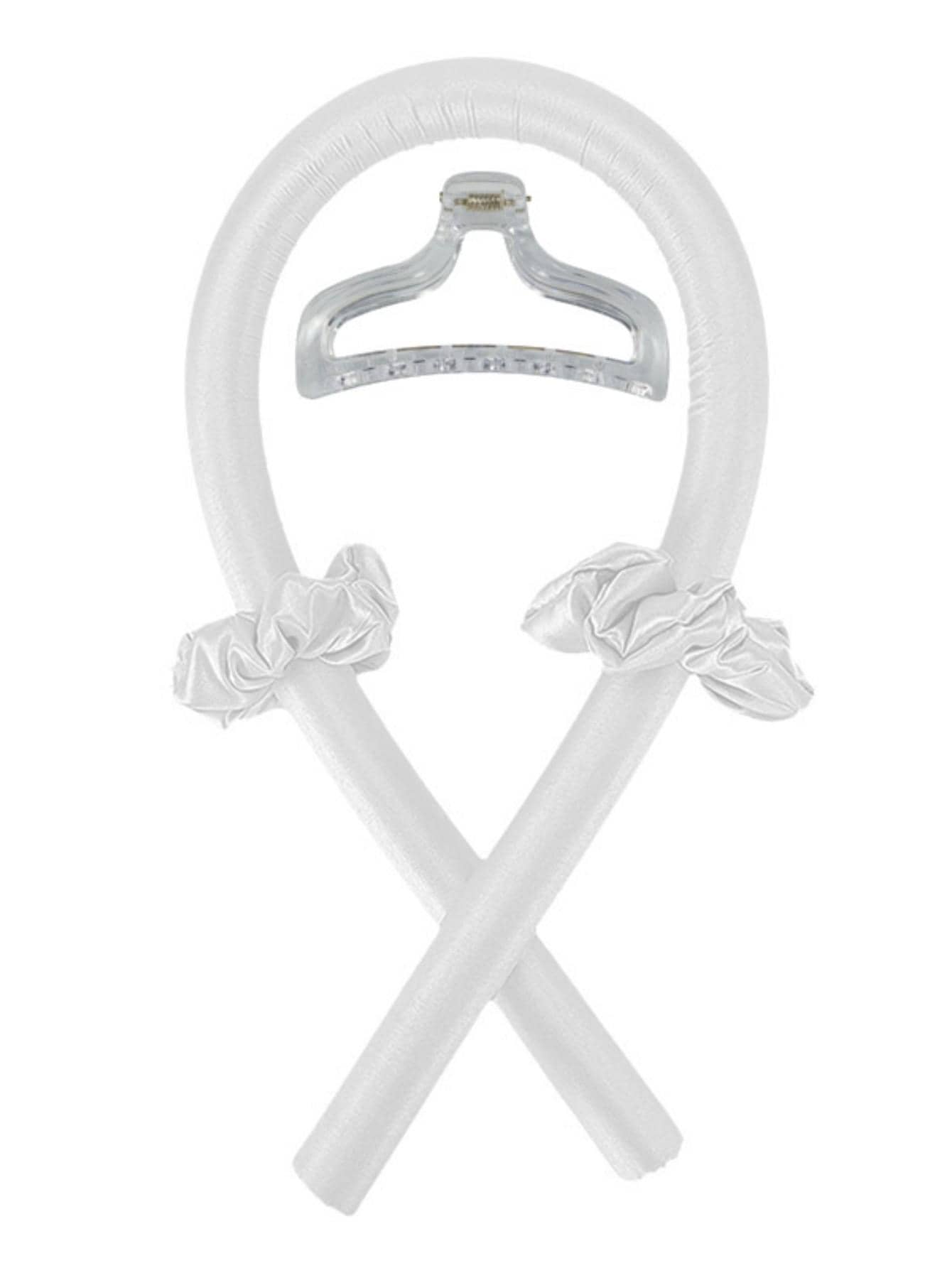 4pcs Solid Casual Hair Roller Set - Light Grey - View 1