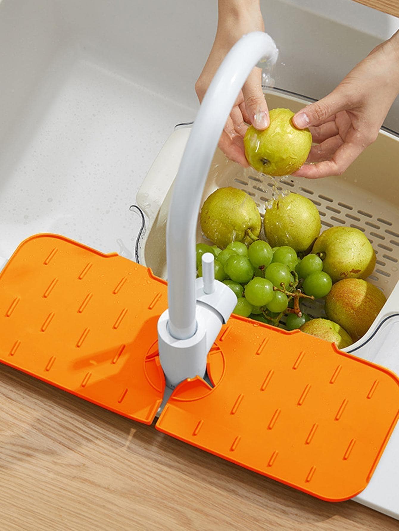 1pc Solid Dish Drying Mat