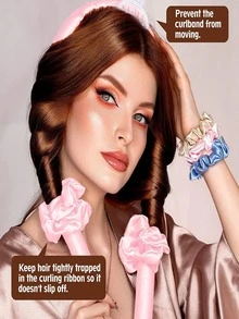 4pcs Solid Casual Hair Roller Set - Light Grey - View 8