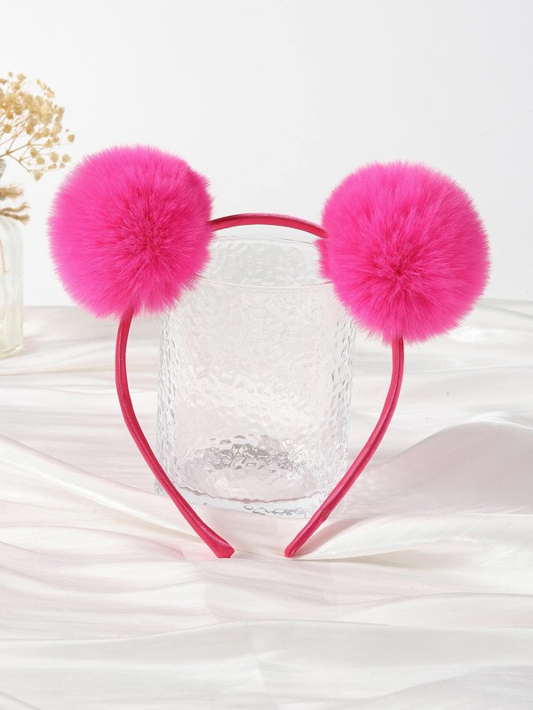 1pc Girls Pompom Decor Cute Headband For Party